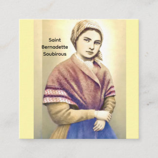 Saint Bernadette Soubirous Enclosure Card