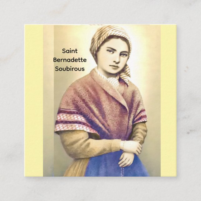 Saint Bernadette Soubirous Enclosure Card (Front)