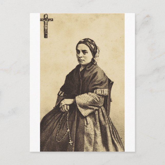 Saint Bernadette Soubirous Fine Art Postcard (Front)