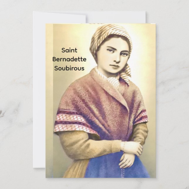 Saint Bernadette Soubirous Holiday Card (Front)