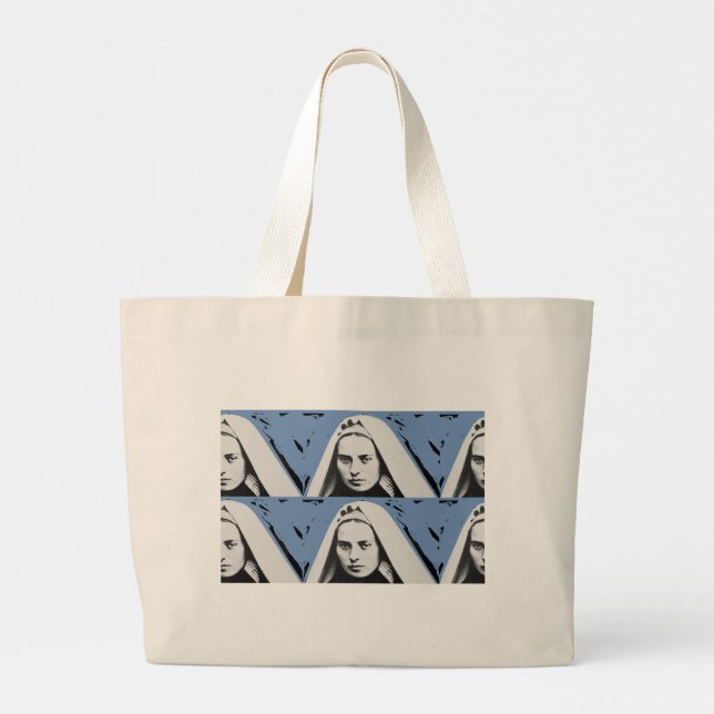 SAINT BERNADETTE SOUBIROUS LARGE TOTE BAG (Back)