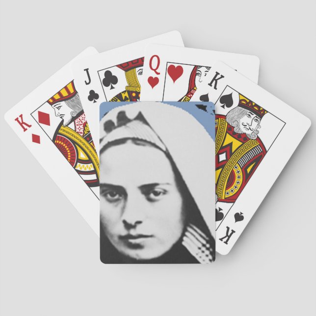 SAINT BERNADETTE SOUBIROUS PLAYING CARDS (Back)