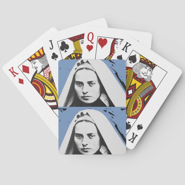 SAINT BERNADETTE SOUBIROUS PLAYING CARDS (Back)