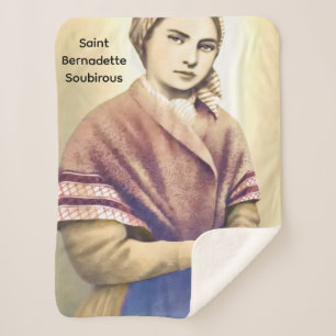 Saint Bernadette Soubirous Sherpa Blanket