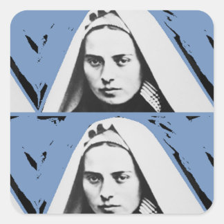 SAINT BERNADETTE SOUBIROUS SQUARE STICKER