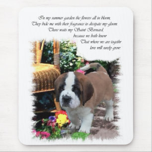 Saint Bernard Art Gifts Mouse Mat