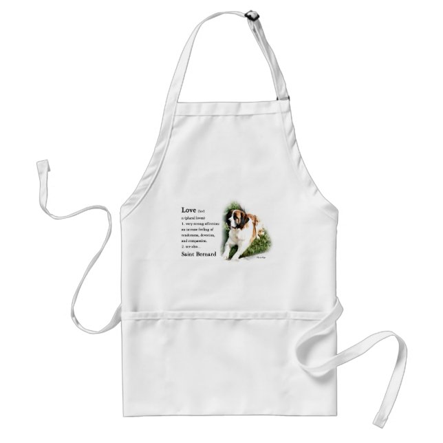 Saint Bernard Art Gifts Standard Apron (Front)