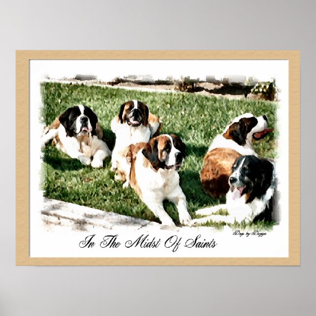 Saint Bernard Art Print (Front)