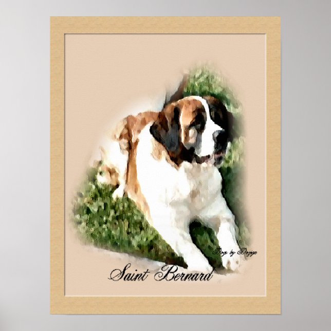 Saint Bernard Art Print (Front)