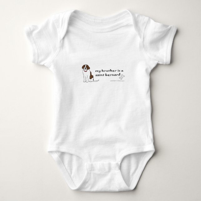 saint bernard baby bodysuit (Front)