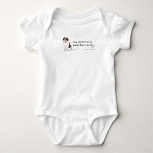 saint bernard baby bodysuit