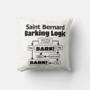 Saint Bernard Barking Logic Cushion