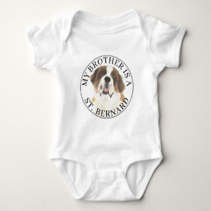Saint Bernard Brother Baby Bodysuit
