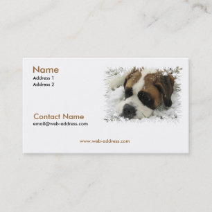 Saint Bernard Business Card