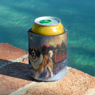 Saint Bernard Christmas Festive Season  Can Cooler