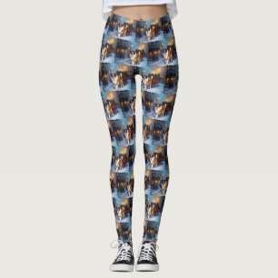 Saint Bernard Christmas Festive Season Leggings