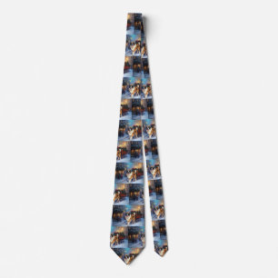 Saint Bernard Christmas Festive Season Tie
