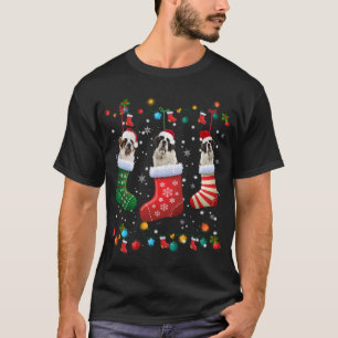 Saint Bernard Christmas Socks Funny Pajama Xmas Do T-Shirt