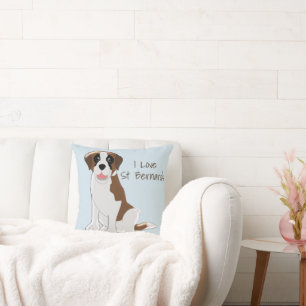 Saint Bernard Design Personalised Cushion