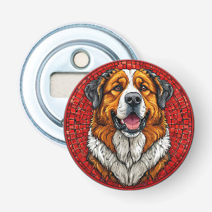Saint Bernard dog Bottle Opener