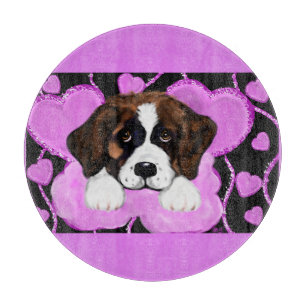 SAINT BERNARD DOG CUTTING BOARD
