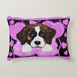 SAINT BERNARD DOG  DECORATIVE CUSHION