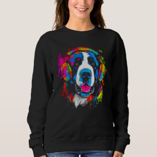 Saint Bernard Dog DJ Festival Sweatshirt