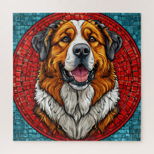 Saint Bernard dog Jigsaw Puzzle
