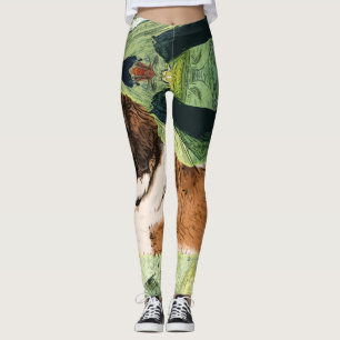 Saint Bernard Dog Leggings