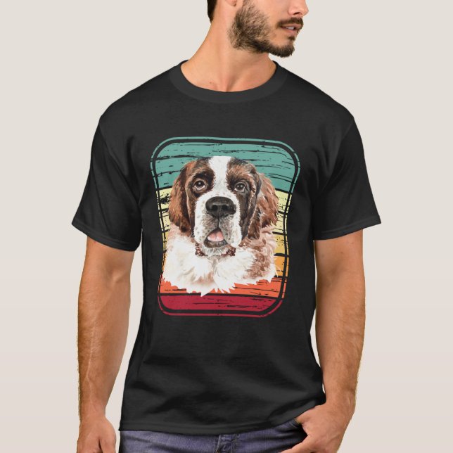 Saint Bernard  Dog Mom or Dad St Bernard T-Shirt (Front)
