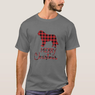 Saint Bernard Dog Pet Lover Christmas Matching Fam T-Shirt