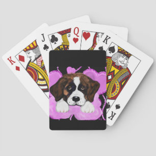 SAINT BERNARD DOG  PLAYING CARDS