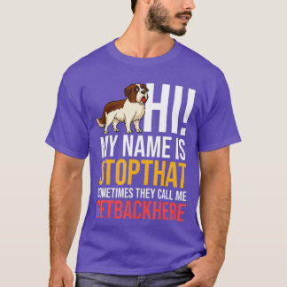 Saint Bernard Dog Puppies Owner Lover _12 T-Shirt