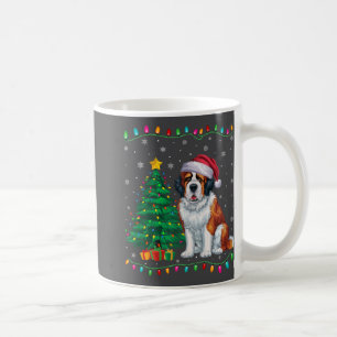 Saint Bernard Dog Santa Hat Men Women Kids Xmas Tr Coffee Mug