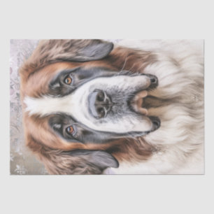 Saint Bernard Dog Tissue Paper