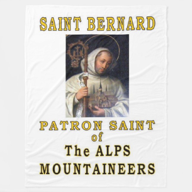 SAINT BERNARD FLEECE BLANKET (Front)