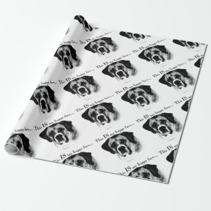 Saint Bernard Happy Face Wrapping Paper