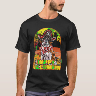Saint Bernard Happy Halloween Costume Pirate T-Shirt