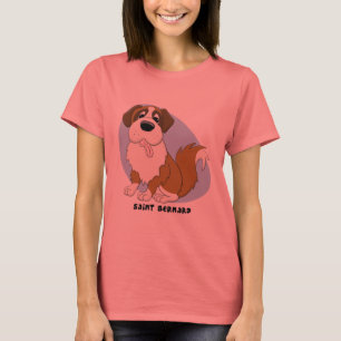 Saint Bernard Ladies Ringer T-Shirt