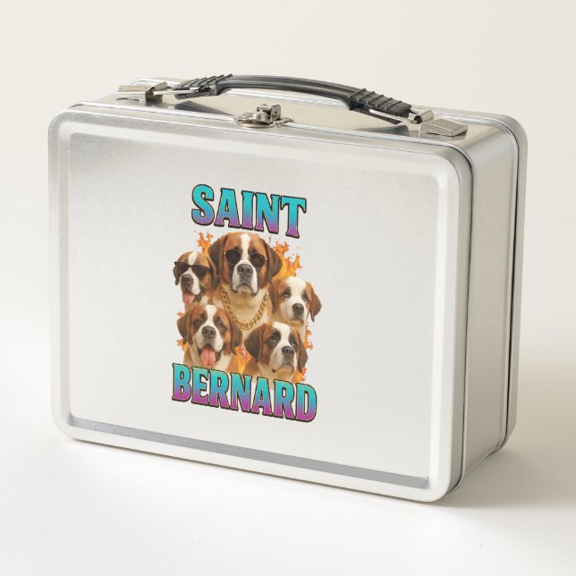 Saint Bernard  Metal Lunch Box (Front)