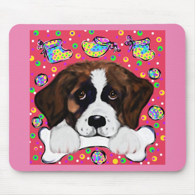 Saint Bernard Mouse Mat (Front)