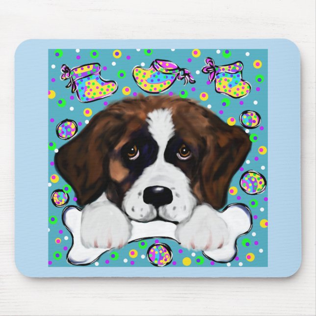 Saint Bernard Mouse Mat (Front)