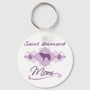 Saint Bernard Mum Key Ring