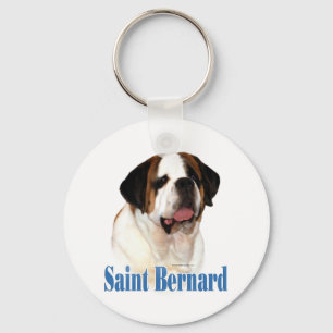 Saint Bernard Name Key Ring