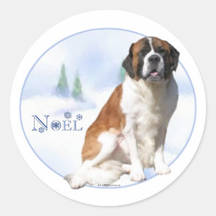 Saint Bernard Noel Sticker
