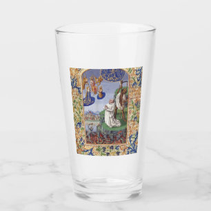 Saint Bernard of Clairvaux Medieval Illustration Glass