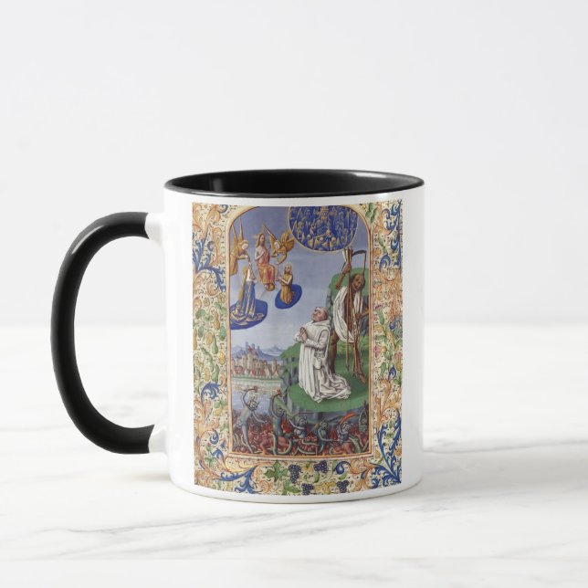Saint Bernard of Clairvaux Medieval Illustration Mug (Left)