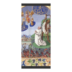 Saint Bernard of Clairvaux Medieval Illustration Rack Card