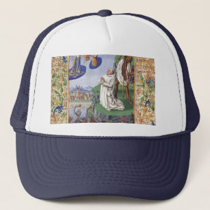 Saint Bernard of Clairvaux Medieval Illustration Trucker Hat