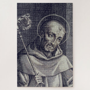 Saint Bernard of Clairvaux Mellifluous Doctor Art Jigsaw Puzzle